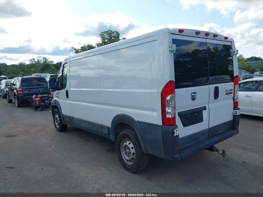 Vin: 3c6trvag6he508513, lot: 46281550, ram promaster 1500 low roof 136 wb 20173