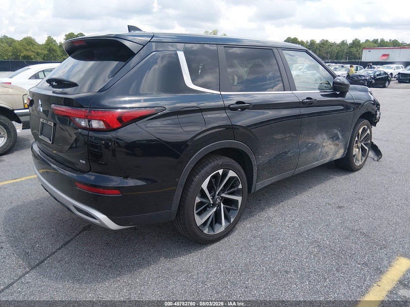 Vin: ja4j3va83rz025135, lot: 46281584, mitsubishi outlander se 2.5 2wd/se black edition s-awc/se black edition w/pano roof s-awc 20244