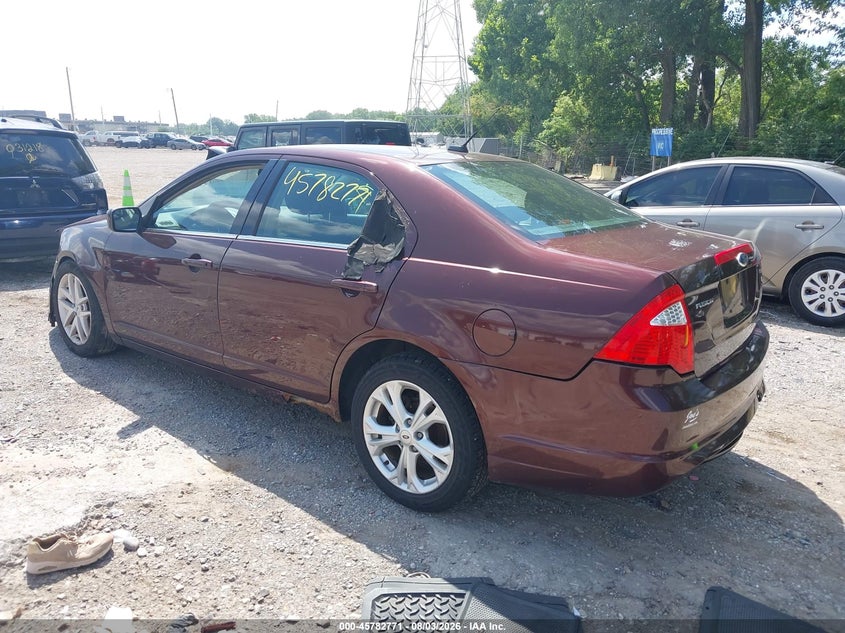 Vin: 3fahp0ha3cr170858, lot: 46281595, ford fusion se 20123