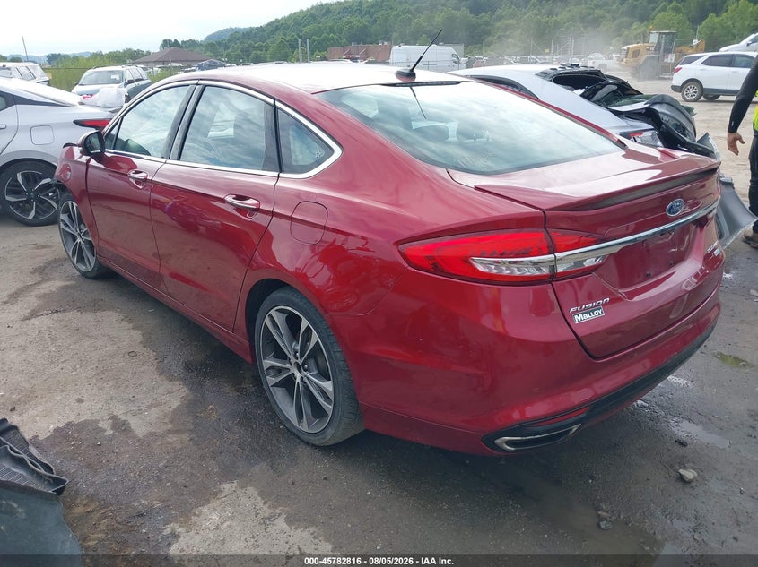 Vin: 3fa6p0d98jr183251, lot: 46281640, ford fusion titanium 20183