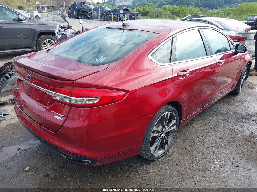 Vin: 3fa6p0d98jr183251, lot: 46281640, ford fusion titanium 20184