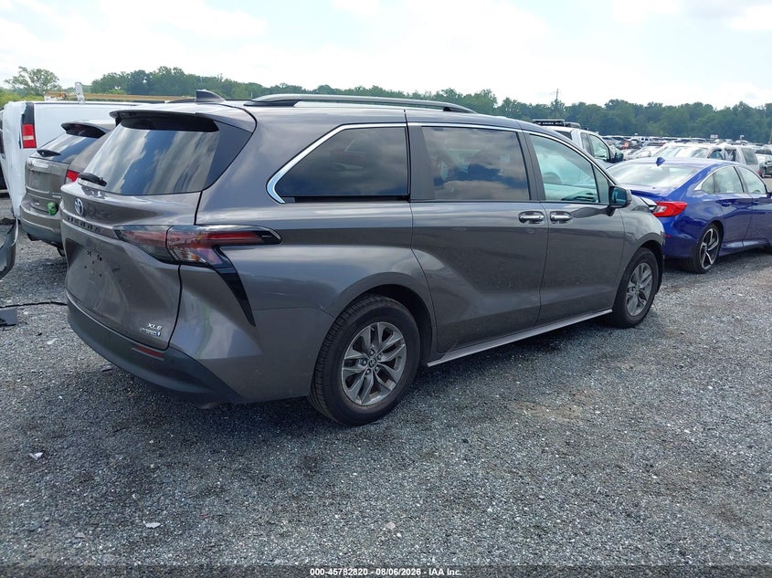 Vin: 5tdyrkec0rs186799, lot: 46281644, toyota sienna xle 20244