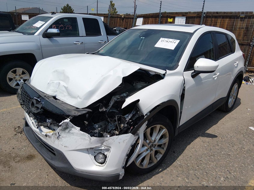 Vin: jm3ke4dy9e0366541, lot: 46281748, mazda cx-5 grand touring 20142