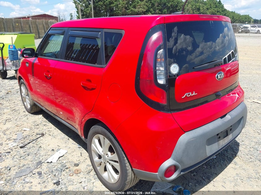 Vin: kndjp3a58f7758079, lot: 46281754, kia soul + 20153