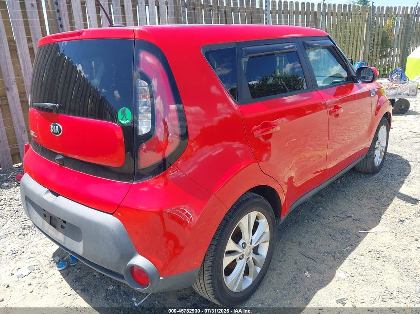 Vin: kndjp3a58f7758079, lot: 46281754, kia soul + 20154