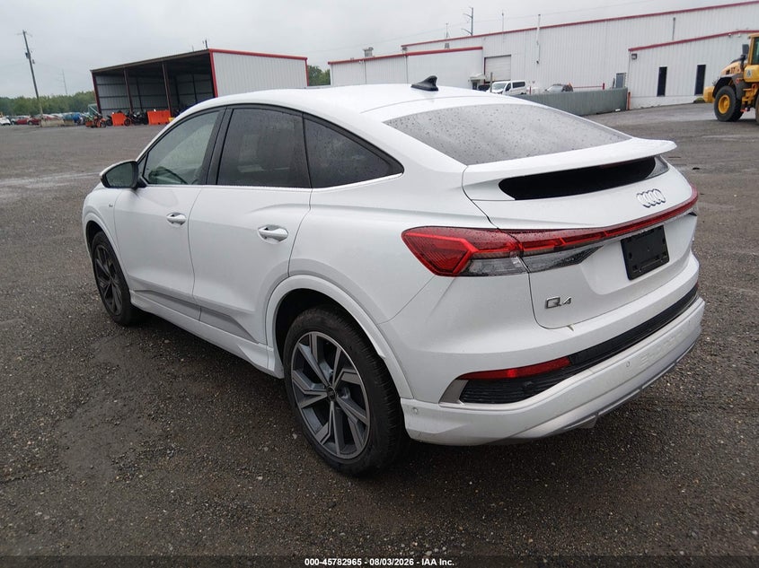 Vin: wa132bfzxrp015872, lot: 46281789, audi q4 sportback e-tron premium plus 50 quattro 20243