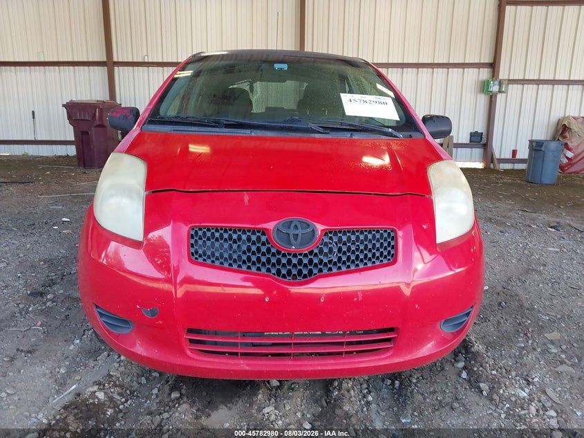 TOYOTA YARIS 2007 VIN JTDJT923675129512