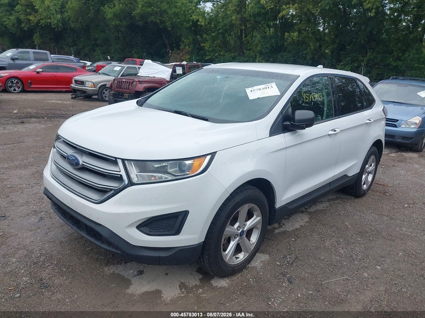 Vin: 2fmtk4g82fbb80532, lot: 46281837, ford edge se 20152