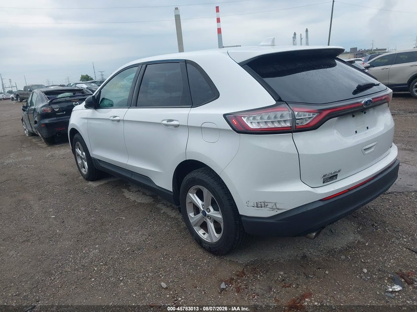 Vin: 2fmtk4g82fbb80532, lot: 46281837, ford edge se 20153