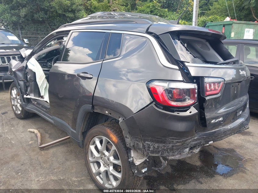 Vin: 3c4njdfbxnt170332, lot: 46281858, jeep compass latitude lux 4x4 20223