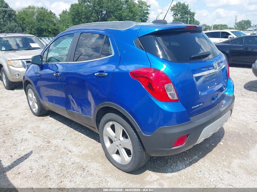 Vin: kl4cjbsb0fb172945, lot: 46281872, buick encore convenience 20153