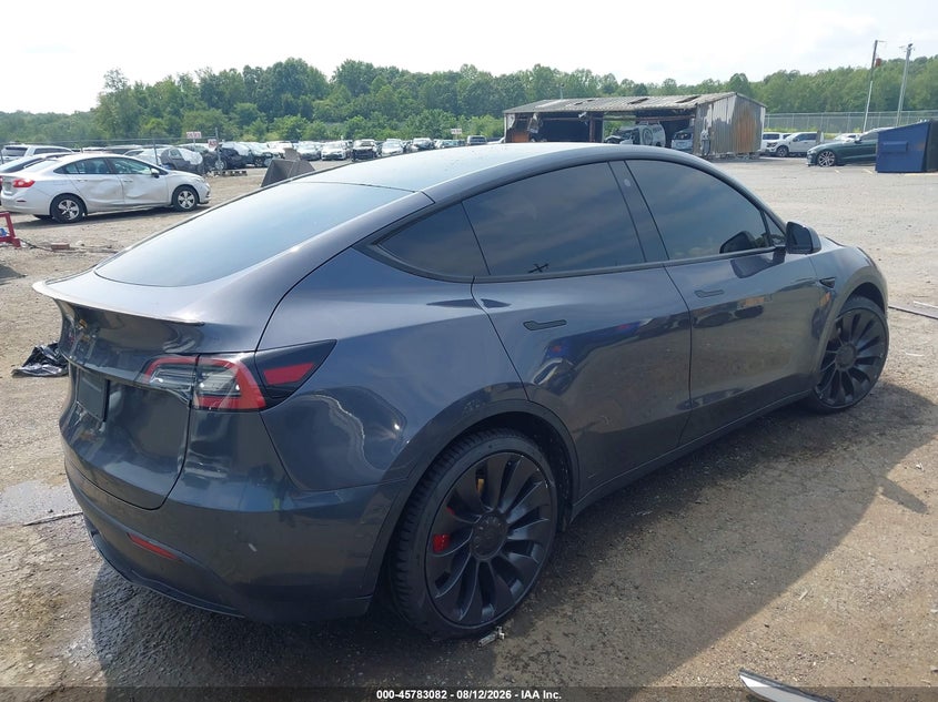 Vin: 5yjygdef0mf197052, lot: 46281906, tesla model y performance dual motor all-wheel drive 20214