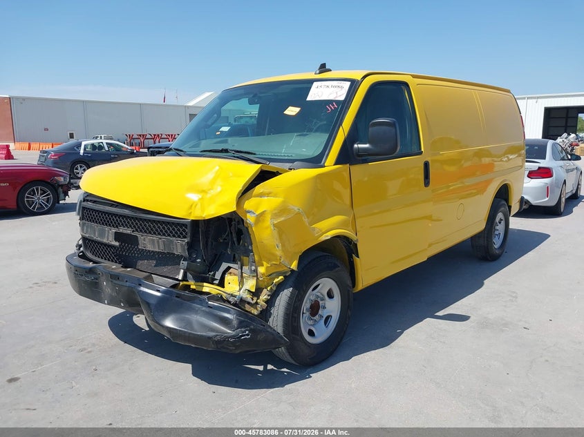 Vin: 1gcwgafp1l1252533, lot: 46281909, chevrolet express cargo rwd 2500 regular wheelbase wt 20202