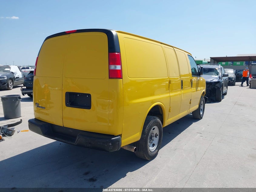 Vin: 1gcwgafp1l1252533, lot: 46281909, chevrolet express cargo rwd 2500 regular wheelbase wt 20204