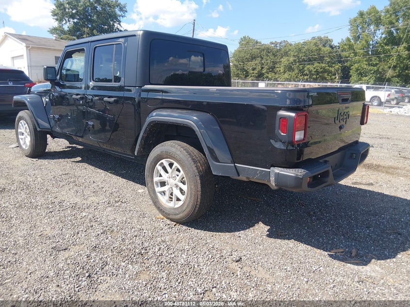 Vin: 1c6hjtag0pl566124, lot: 46281936, jeep gladiator sport s 4x4 20233