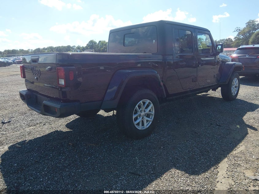 Vin: 1c6hjtag0pl566124, lot: 46281936, jeep gladiator sport s 4x4 20234
