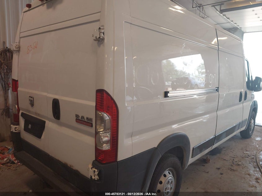 Vin: 3c6trvdg5je119752, lot: 46281945, ram promaster 2500 high roof 159 wb 20184