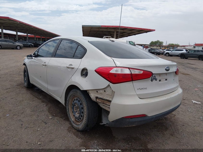 Vin: knafk4a61f5339115, lot: 46281960, kia forte lx 20153
