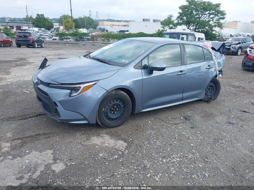 Vin: jtdbcmfexs3076823, lot: 46281992, toyota corolla hybrid le 20252