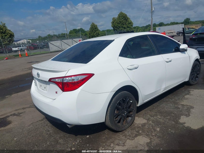 Vin: 2t1burhe0gc502864, lot: 46282081, toyota corolla s w/special edition pkg 20164