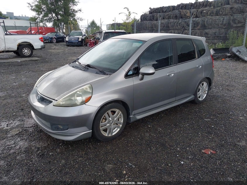 2008 Honda Fit, Звичайний знос, IAAI, VIN JHMGD376X8S057724 — фото 2