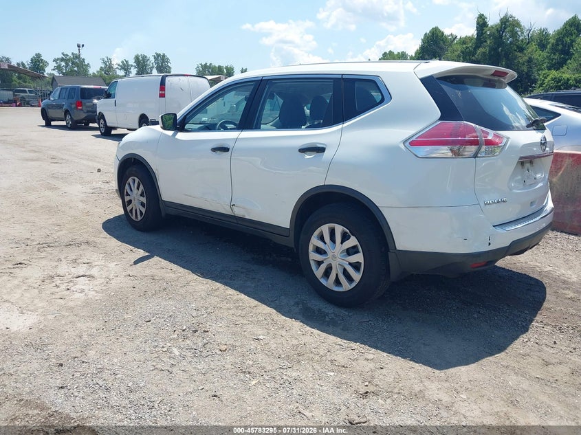 Vin: knmat2mv4gp613124, lot: 46282119, nissan rogue s 20163