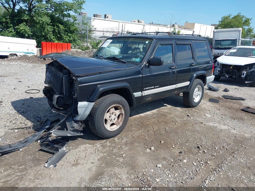 1999 Jeep Cherokee, Engine Damage, IAAI, VIN 1J4FF68S8XL655138 — photo 2