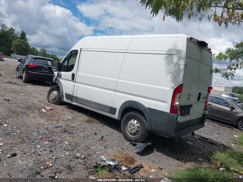 Vin: 3c6trvbg2je110736, lot: 46282219, ram promaster 1500 high roof 136 wb 20183
