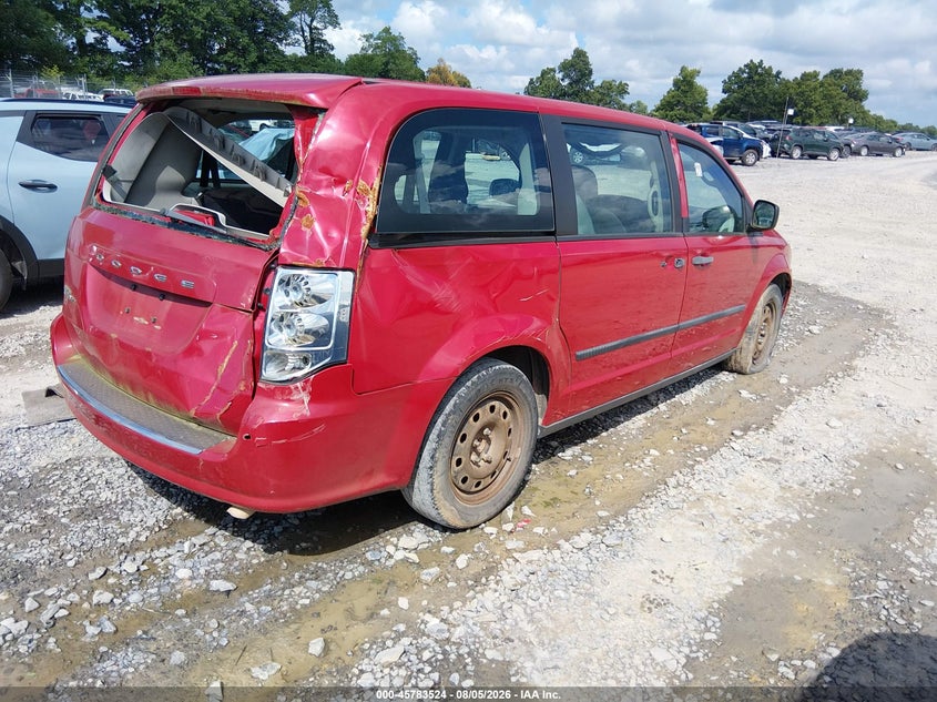 Vin: 2c4rdgbg2dr709751, lot: 46282348, dodge grand caravan american value pkg 20134