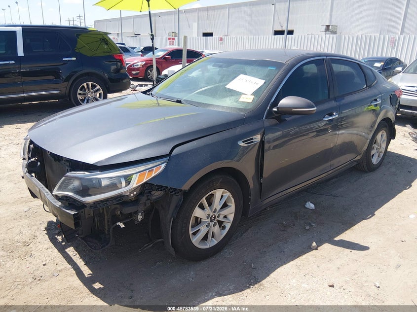 Vin: knagt4l38j5232544, lot: 46282363, kia optima lx 20182