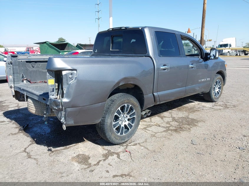 Vin: 1n6aa1ef4ln507377, lot: 46282375, nissan titan sv 4x2 20204