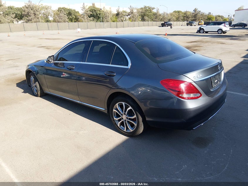 Vin: 55swf4kb1fu021379, lot: 46282390, mercedes-benz c 300 4matic 20153