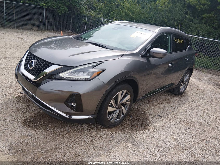 Vin: 5n1az2cj8mc100826, lot: 46282427, nissan murano sl fwd 20212