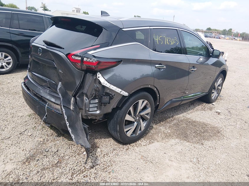 Vin: 5n1az2cj8mc100826, lot: 46282427, nissan murano sl fwd 20214