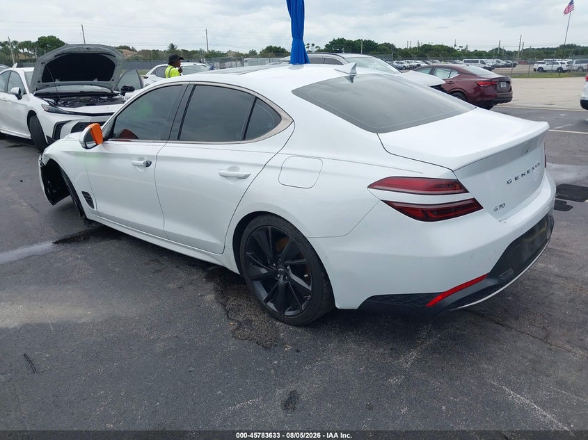 Vin: kmtg34ta3pu104553, lot: 46282457, genesis g70 2.0t rwd 20233