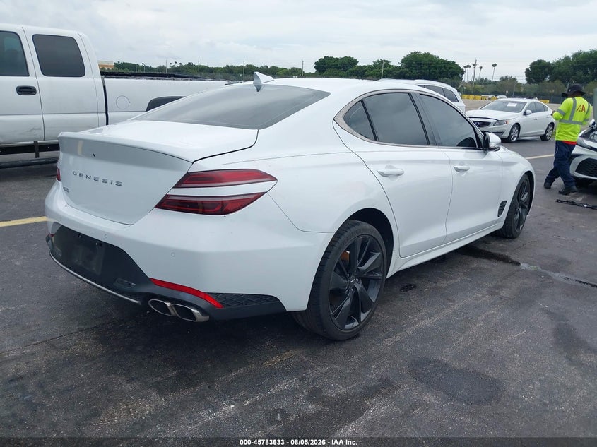 Vin: kmtg34ta3pu104553, lot: 46282457, genesis g70 2.0t rwd 20234