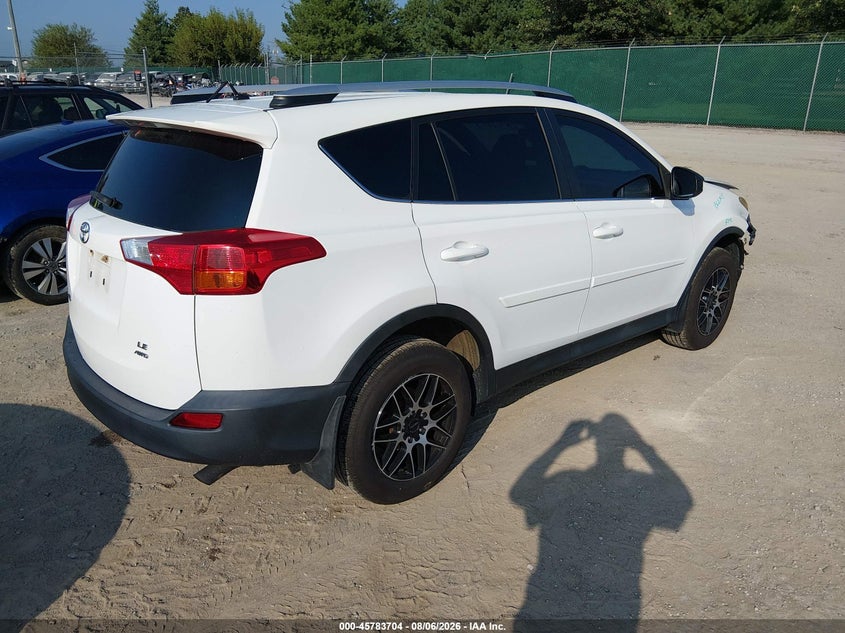 Vin: 2t3bfrev4dw022746, lot: 46282528, toyota rav4 le 20134