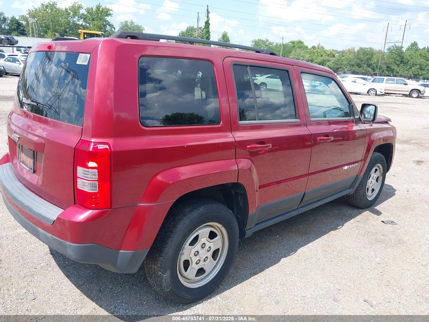Vin: 1c4njrbb5cd576864, lot: 46282565, jeep patriot sport 20124