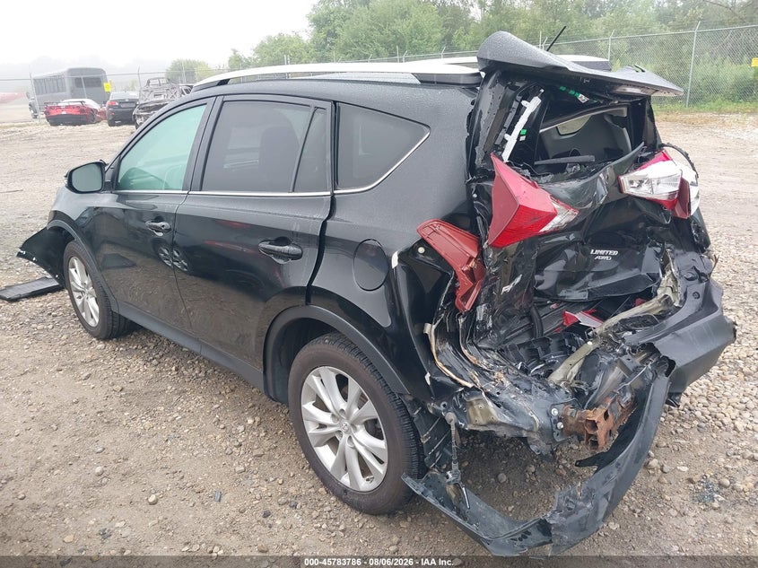 Vin: 2t3dfrev4dw005213, lot: 46282610, toyota rav4 limited 20133