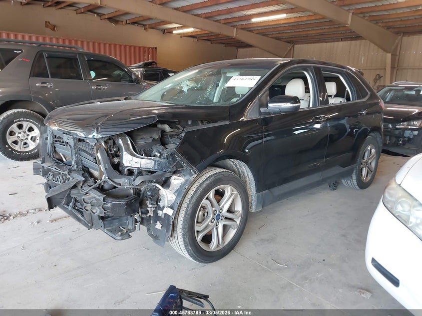 Vin: 2fmpk3k96jbb75208, lot: 46282613, ford edge titanium 20182
