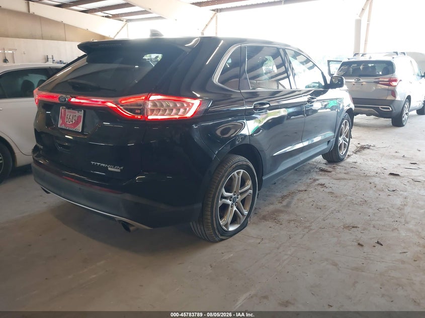 Vin: 2fmpk3k96jbb75208, lot: 46282613, ford edge titanium 20184