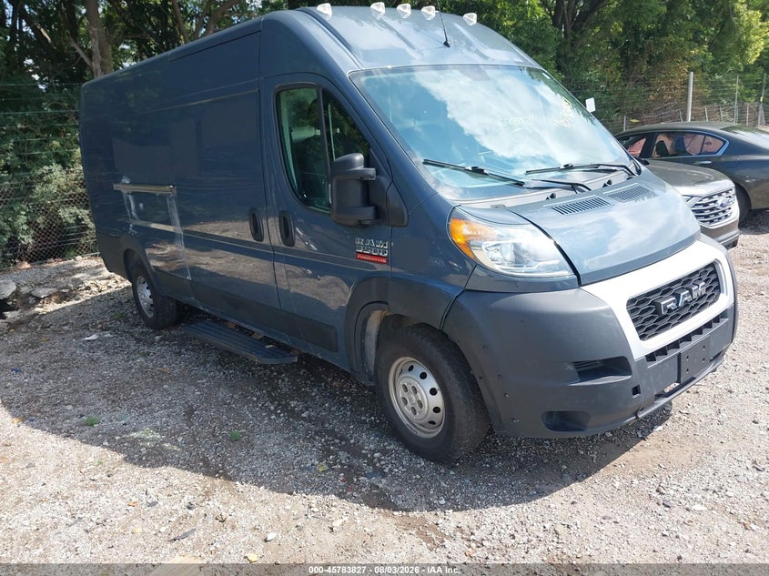Vin: 3c6urvjg2ke544629, lot: 46282651, ram promaster 3500 cargo van high roof 159 wb ext 2019 img_1