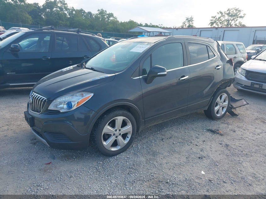 Vin: kl4cjasbxgb550409, lot: 46282661, buick encore 20162