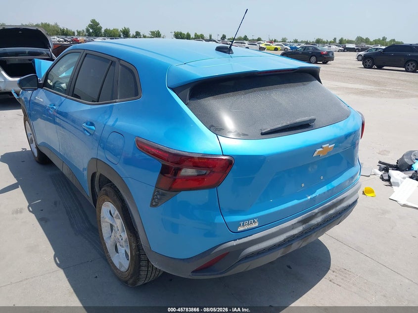 Vin: kl77lfep7sc196015, lot: 46282690, chevrolet trax fwd ls 20253