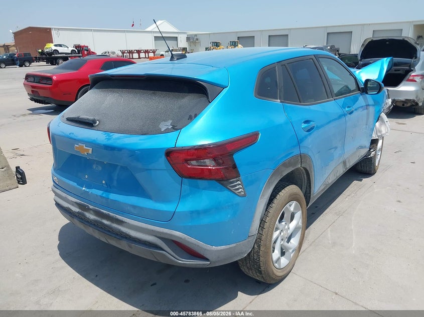 Vin: kl77lfep7sc196015, lot: 46282690, chevrolet trax fwd ls 20254