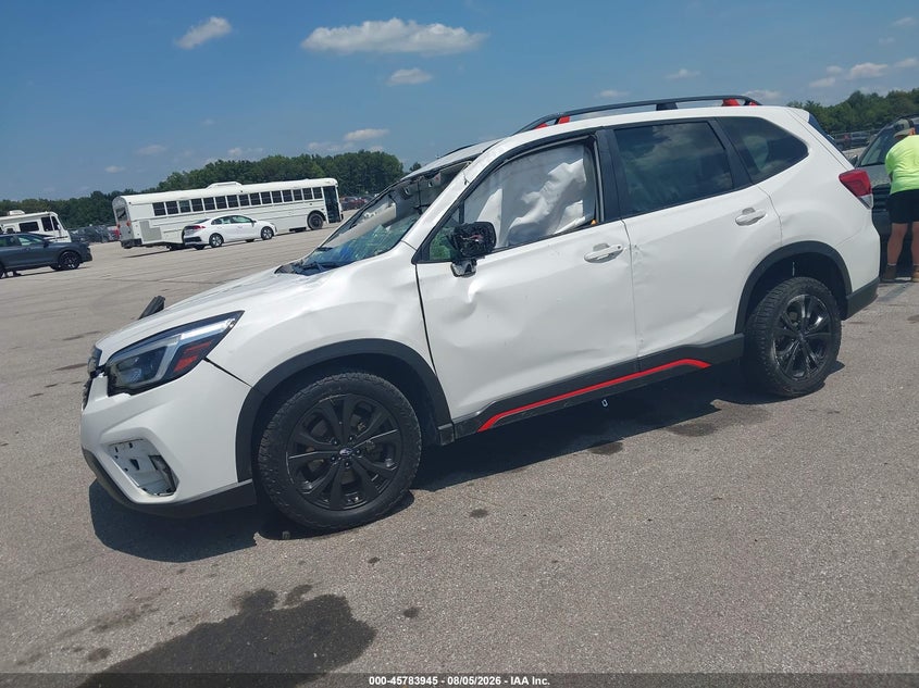 Vin: jf2skalc8mh436375, lot: 46282769, subaru forester sport 20212