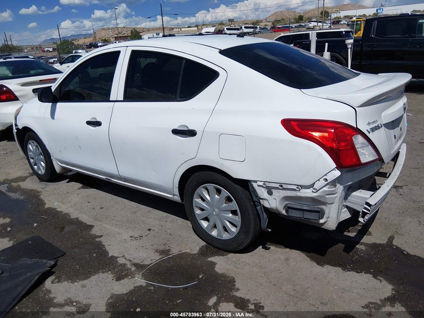 Vin: 3n1cn7ap6fl948453, lot: 46282787, nissan versa 1.6 s+ 20153
