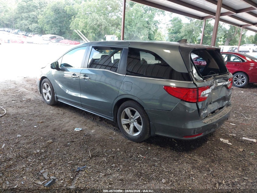 Vin: 5fnrl6h77lb001655, lot: 46282818, honda odyssey ex-l/ex-l w/navi   res 20203