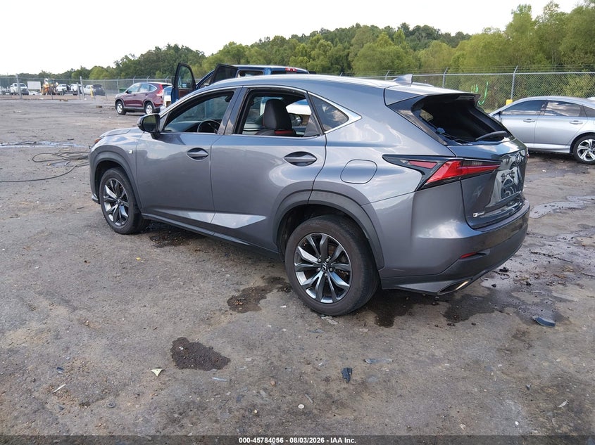 Vin: jtjyarbzxj2113778, lot: 46282880, lexus nx 300 f sport 20183