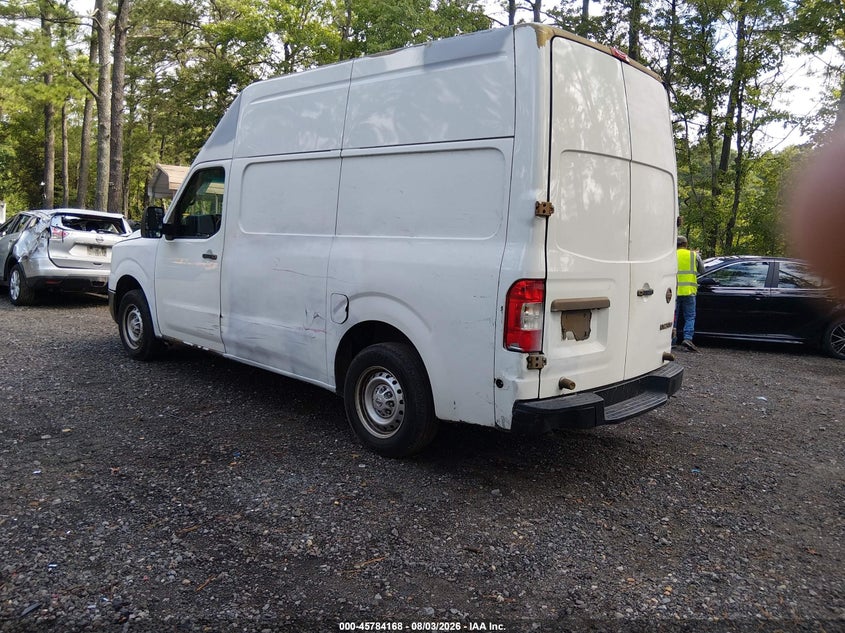 Vin: 1n6bf0ly5jn816812, lot: 46282992, nissan nv cargo nv2500 hd s v6 20183